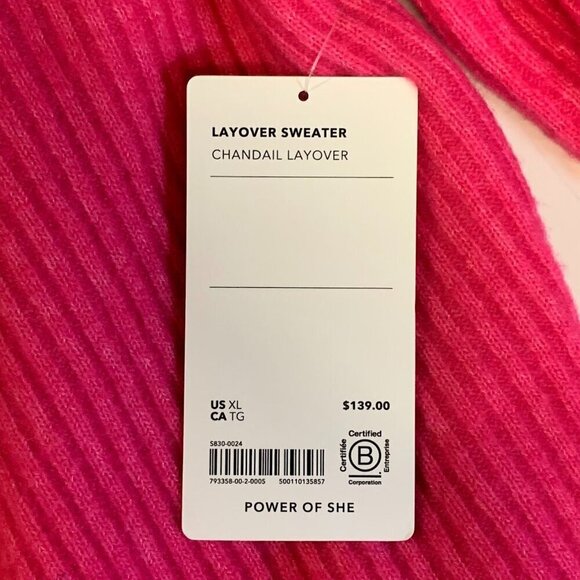 Athleta Women's Layover Merino‎ Wool Round Neck Long Sleeve Size XL NWT - Picture 7 of 15